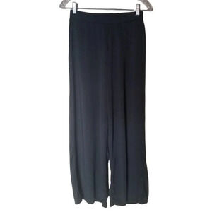 𝅺LA senza wide leg satin pyjama  pants black M